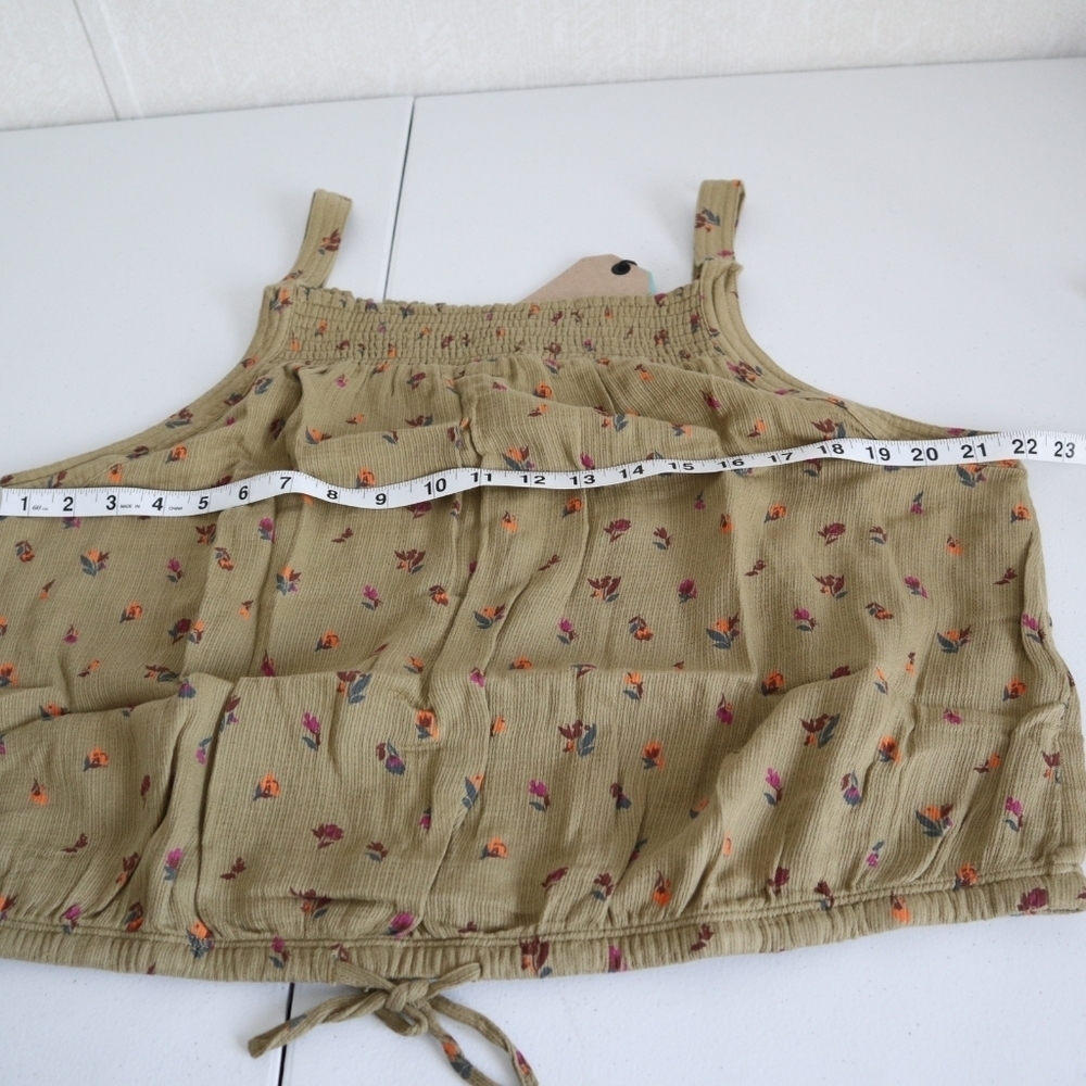 Prana Women's Size XL Little Palm Cami Sweet Grass Meadow Floral Cotton Top NWT - Picture 8 of 13